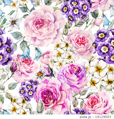 Vector floral pattern 19129003