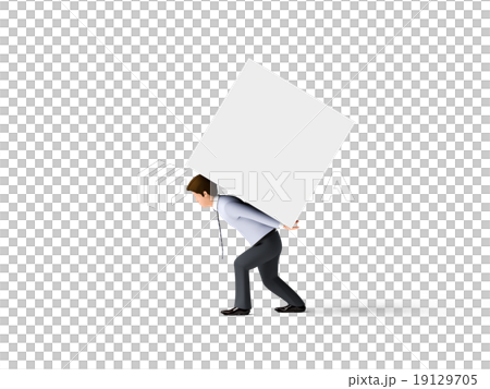 A man withstanding heavy pressure 19129705