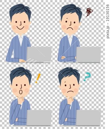 パソコン　男性 19130156