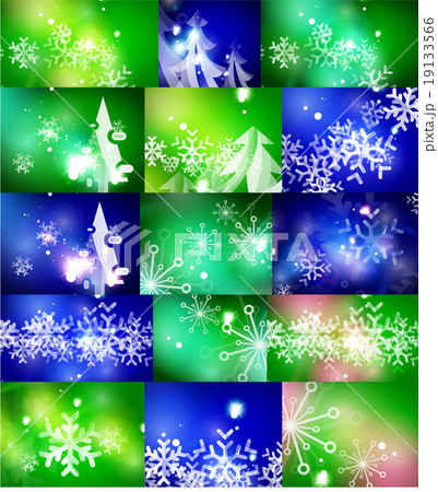 Set of Christmas abstract backgrounds 19133566