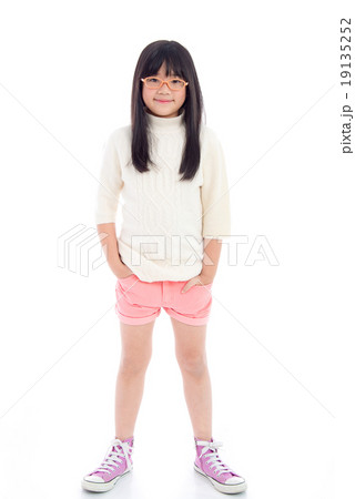 Beautiful asian girl standing 19135252