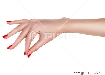 Female hand showing sign. Female hand showing sign. 19137249