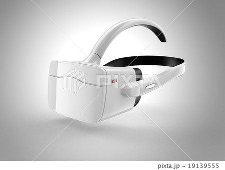 ヘッドマウント式VR装置。オリジナルデザイン 切り抜きパス付き ヘッドマウント式VR装置。オリジナルデザイン 切り抜きパス付き 19139555