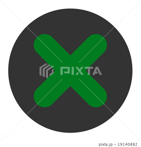 Cancel flat green and gray colors round button Cancel flat green and gray colors round button 19140882