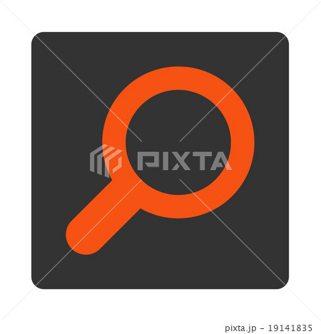 View flat orange and gray colors rounded button 19141835