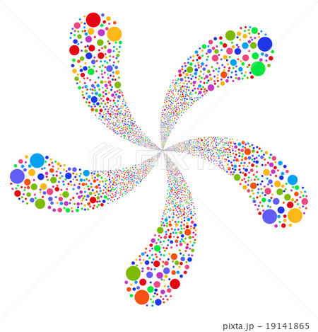 Circle Fireworks Swirl With Five Petals Circle Fireworks Swirl With Five Petals 19141865