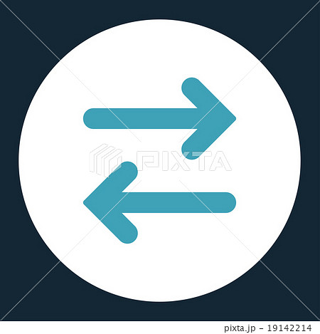 Flip Horizontal flat blue and white colors...のイラスト素材 [19142214] - PIXTA