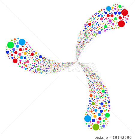 Bubble Salute Swirl With Three Petals 19142590