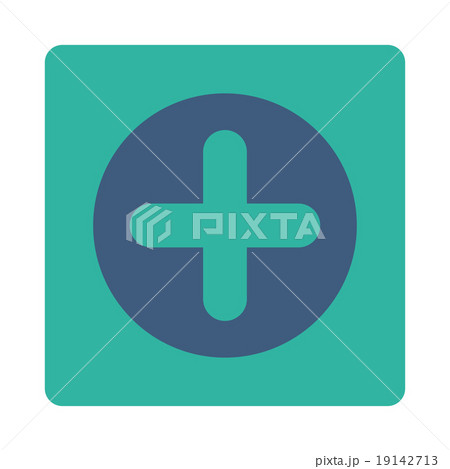 Create flat cobalt and cyan colors rounded buttonのイラスト素材 [19142713] - PIXTA