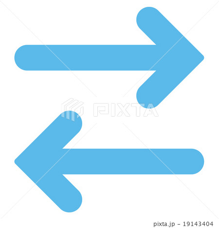Flip Horizontal flat blue color iconのイラスト素材 [19143404] - PIXTA