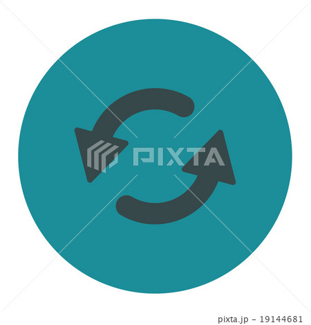 Refresh Ccw flat soft blue colors round button 19144681