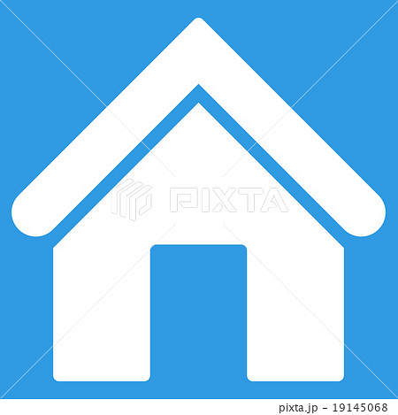 Home flat white color icon 19145068