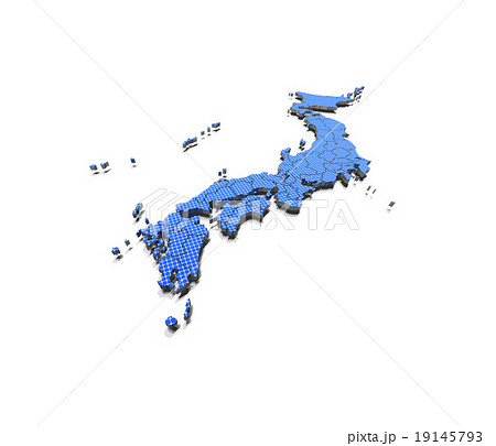 ソーラーパネルの日本地図 19145793
