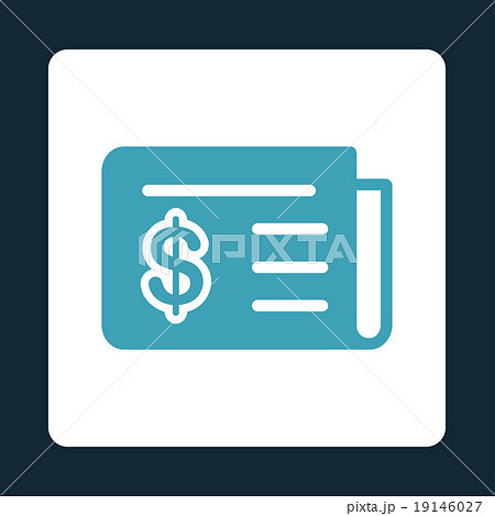 Financial News Icon from Commerce Buttons OverColor Set 19146027
