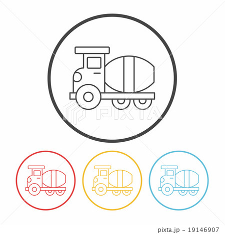 truck line icon truck line icon 19146907