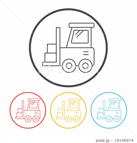 truck line icon truck line icon 19146974