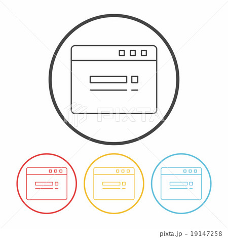 web page line icon 19147258