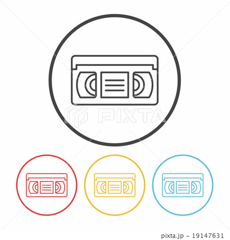 video tape line icon 19147631
