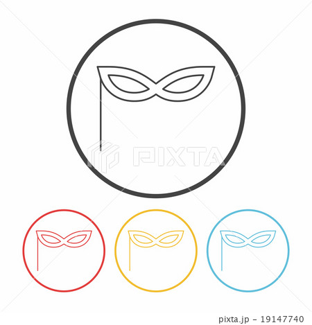 party mask line icon 19147740