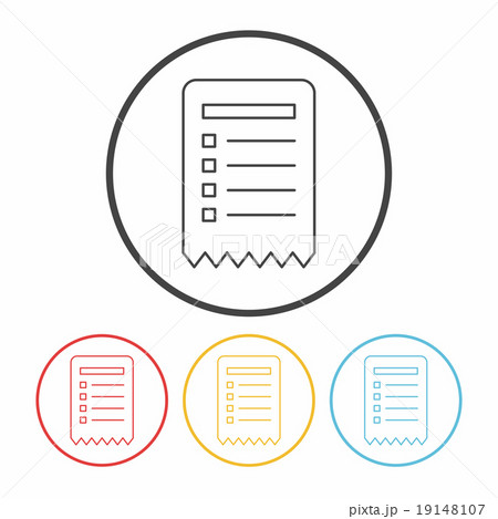 shopping list line icon shopping list line icon 19148107