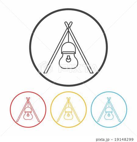 camp pot line icon camp pot line icon 19148299