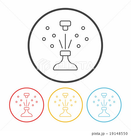 birthday drink line icon 19148550