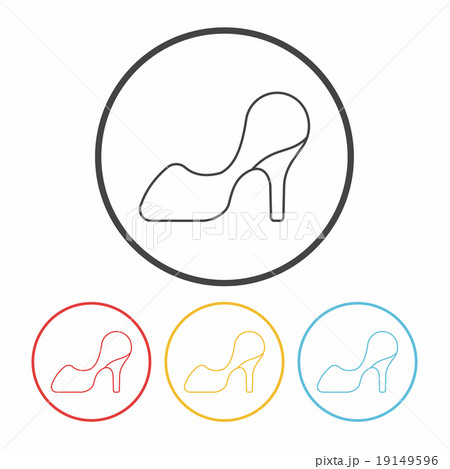 Shoes Line Iconのイラスト素材