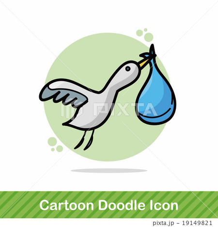 Stork doodle Stork doodle 19149821