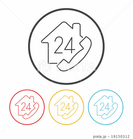 Customer Service line line icon 19150312