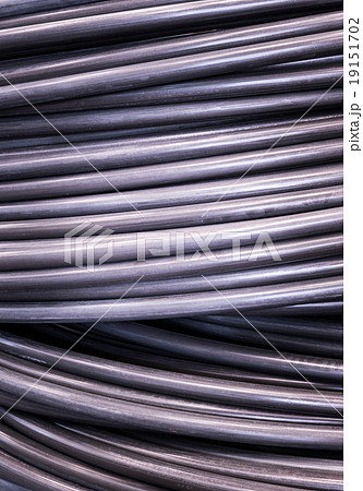 Close up wire coils for industrial background Close up wire coils for industrial background 19151702