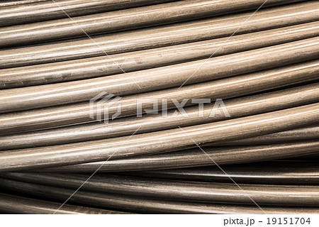 Close up wire coils for industrial background Close up wire coils for industrial background 19151704