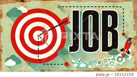 Job Concept. Poster in Flat Design. Job Concept. Poster in Flat Design. 19152359