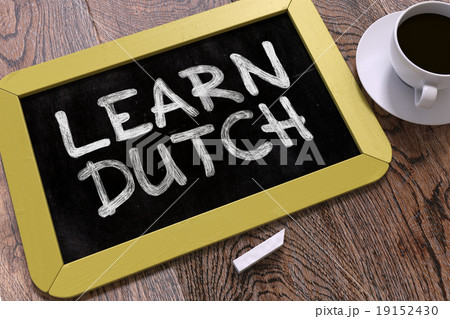 Learn Dutch Handwritten by white Chalk on a 19152430
