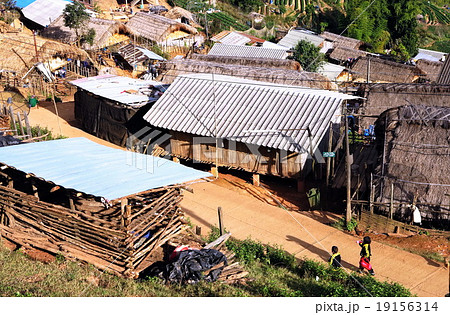 the tribal houses on the side hill in the Northern the tribal houses on the side hill in the Northern 19156314