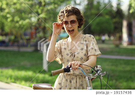 Summer bike girl Summer bike girl 19157436