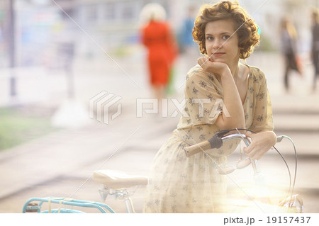 Summer bike girl Summer bike girl 19157437