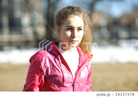 spring winter portrait of a girl in europe spring winter portrait of a girl in europe 19157478