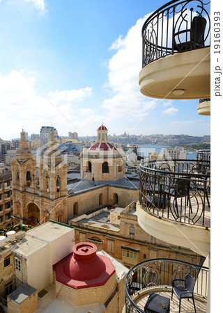 The view on Sliema and Valleta, Malta 19160393