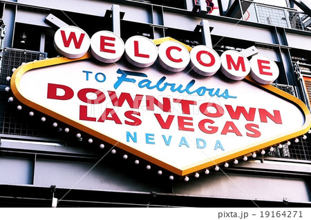 アメリカ ダウンタウンラスベガスの観光名所 ウエルカムサイン アメリカ ダウンタウンラスベガスの観光名所 ウエルカムサイン 19164271