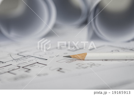 pencil on architectural for construction drawings 19165913