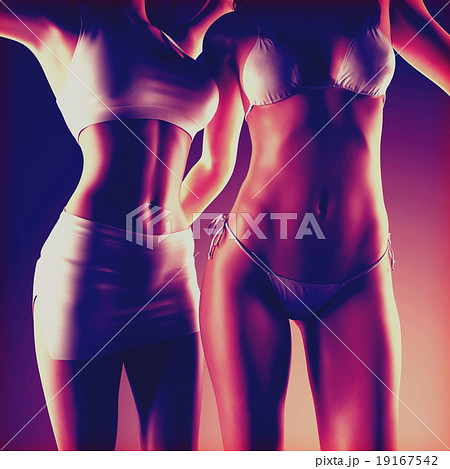 hot lesbians in sexy lingerie seductive lesbians in black lingerie kissing on bed Stock Photo by  LightFieldStudios main image 0