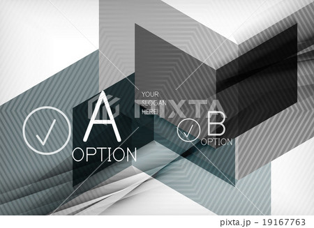 Geometric shapes with option elements. Infographic Geometric shapes with option elements. Infographic 19167763
