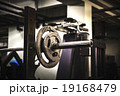Gym interior close up, machinery and weightlifting 19168479
