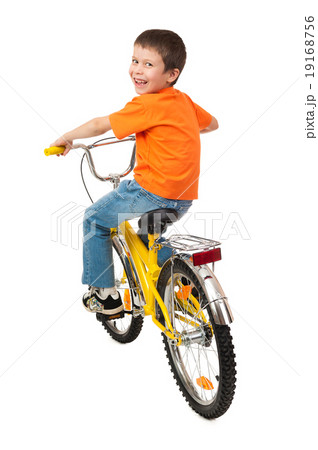 boy on bicycle boy on bicycle 19168756