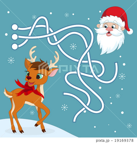 Christmas maze game. 19169378