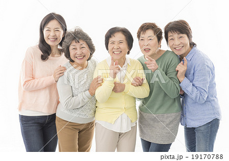 シニア女性5人 19170788