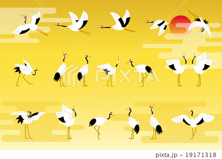 ツルのポーズ 19171318