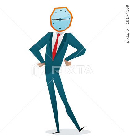 Businessman watch head vector illustration 19174169