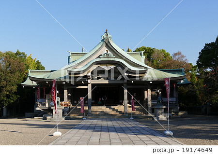 秋の豊国神社 大阪の写真素材