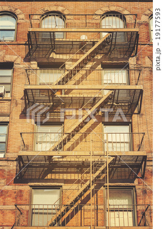 Retro style photo of building. Retro style photo of building. 19177593